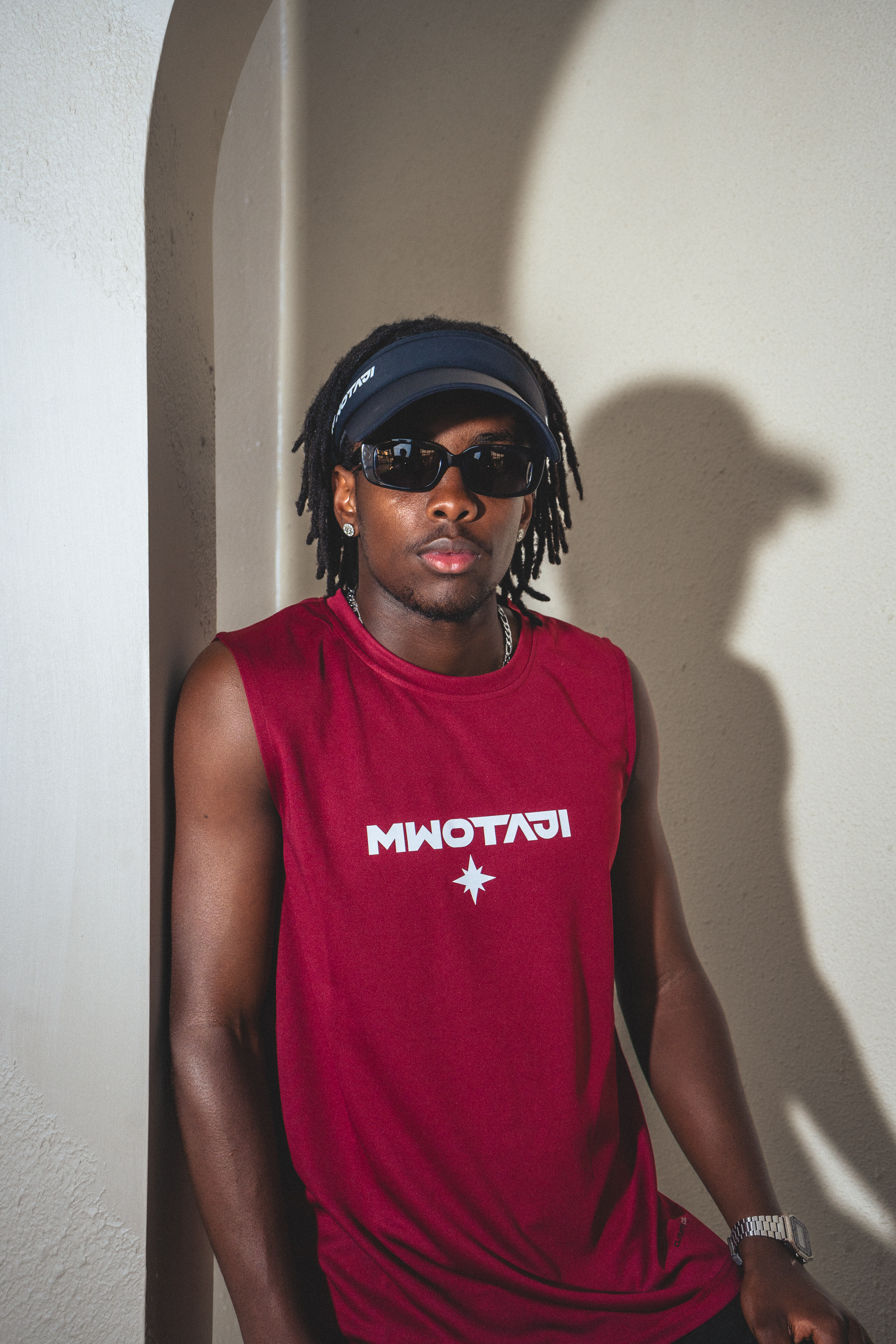 Mwotaji Sports Vest - Burgundy